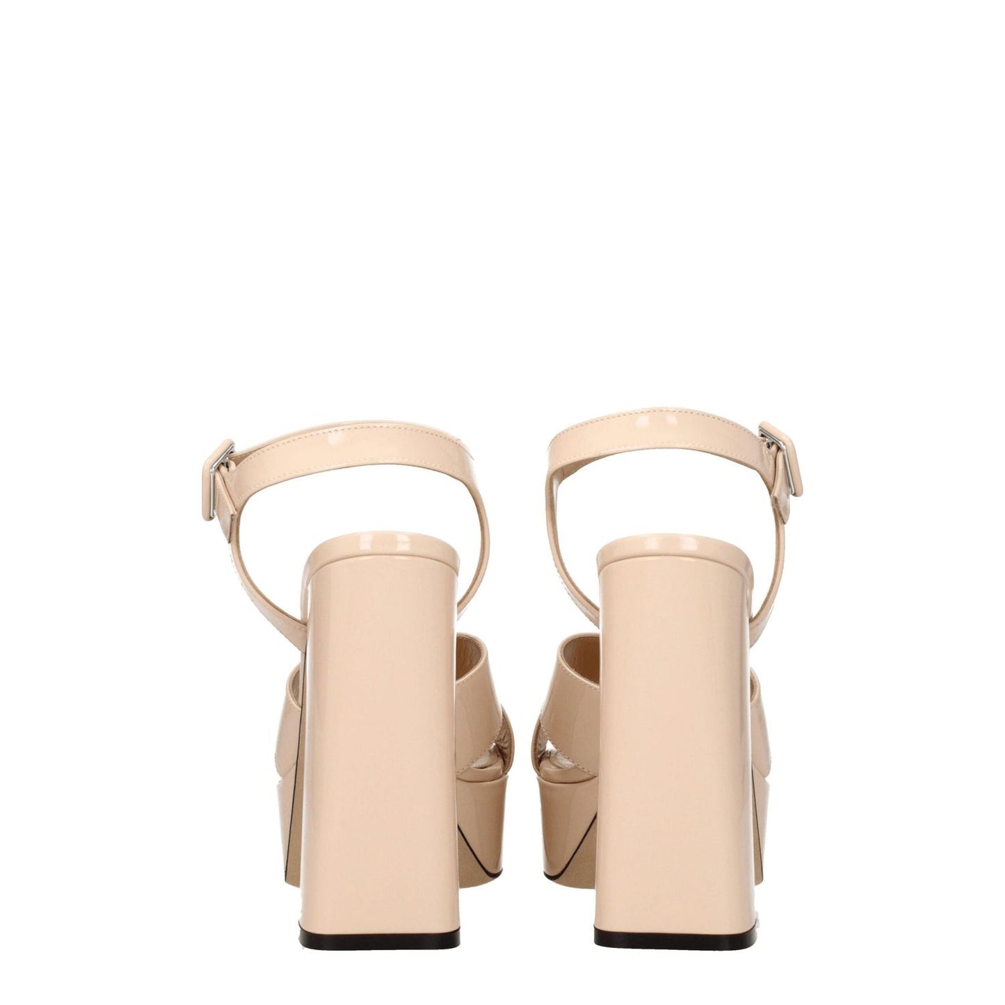 Sergio Rossi Pink Leather Platforms SE-8547355820297-EU38.5/US8.5