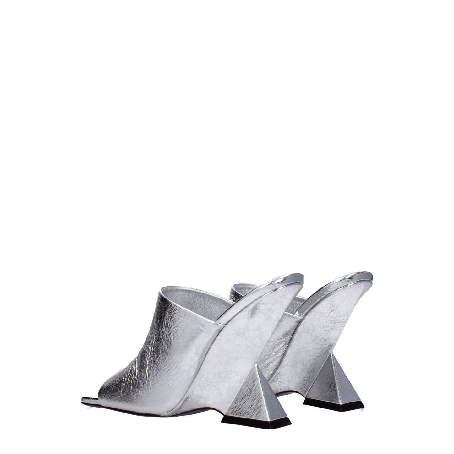 The Attico Gray Leather Platforms TH-8547455729929-EU36/US6