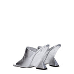 The Attico Gray Leather Platforms TH-8547455729929-EU36/US6