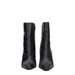 Paris Texas Gray Leather Ankle Boots PA-8547457466633-EU37/US7