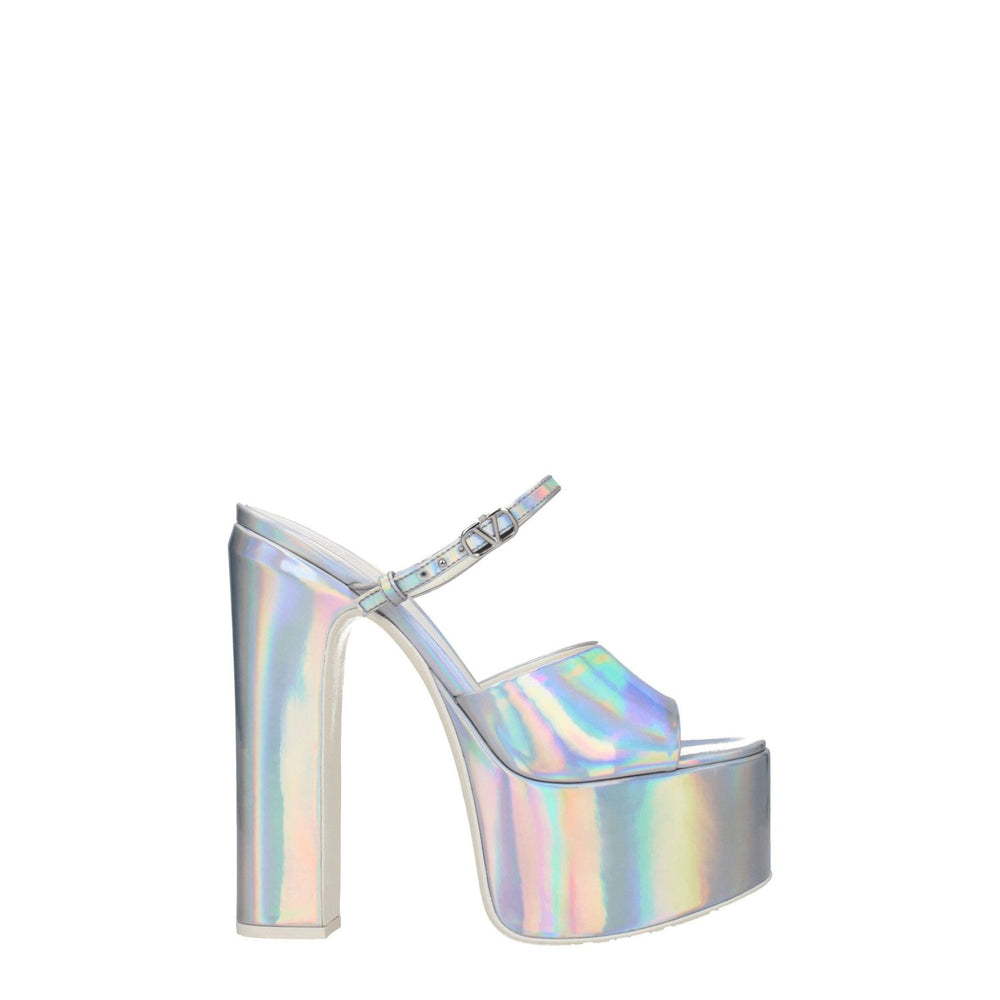 Valentino Garavani Gray Leather Platforms VA-8547461300489-EU38.5/US8.5