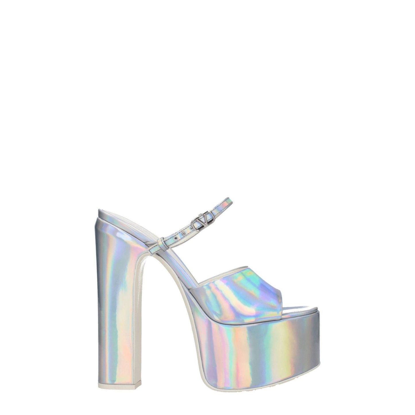 Valentino Garavani Gray Leather Platforms VA-8547461300489-EU38.5/US8.5