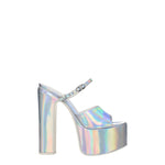 Valentino Garavani Gray Leather Platforms VA-8547461300489-EU38.5/US8.5