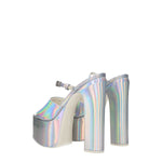 Valentino Garavani Gray Leather Platforms VA-8547461300489-EU38.5/US8.5