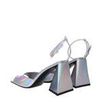 The Attico Gray Leather Platforms TH-8612669817097-EU39/US9