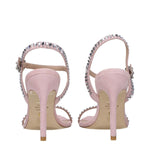Stuart Weitzman Pink Leather Stiletto Heels Sandals ST-9289926377737-EU36/US6