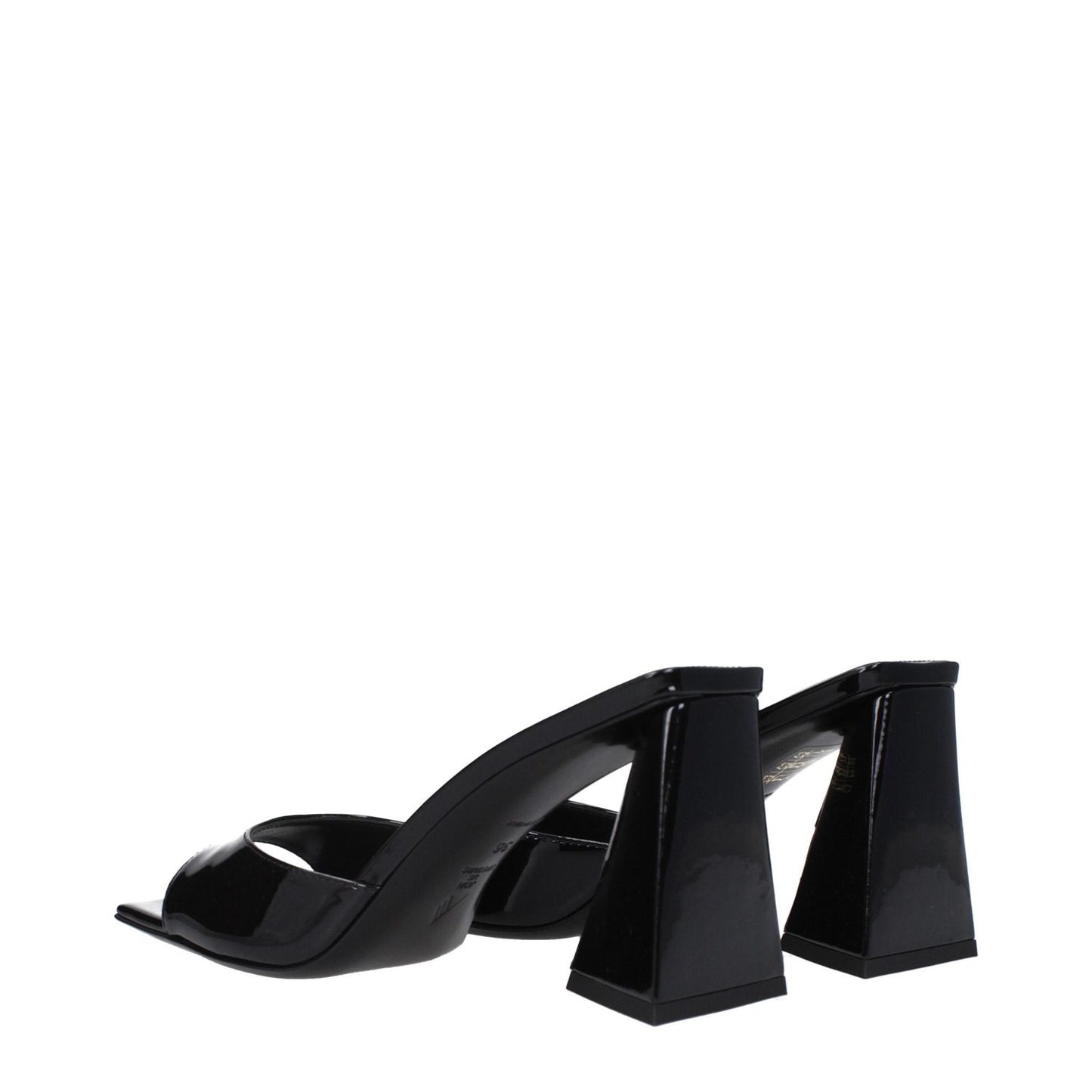 The Attico Black Leather Stiletto Heels Sandals TH-9333327593737-EU36/US6