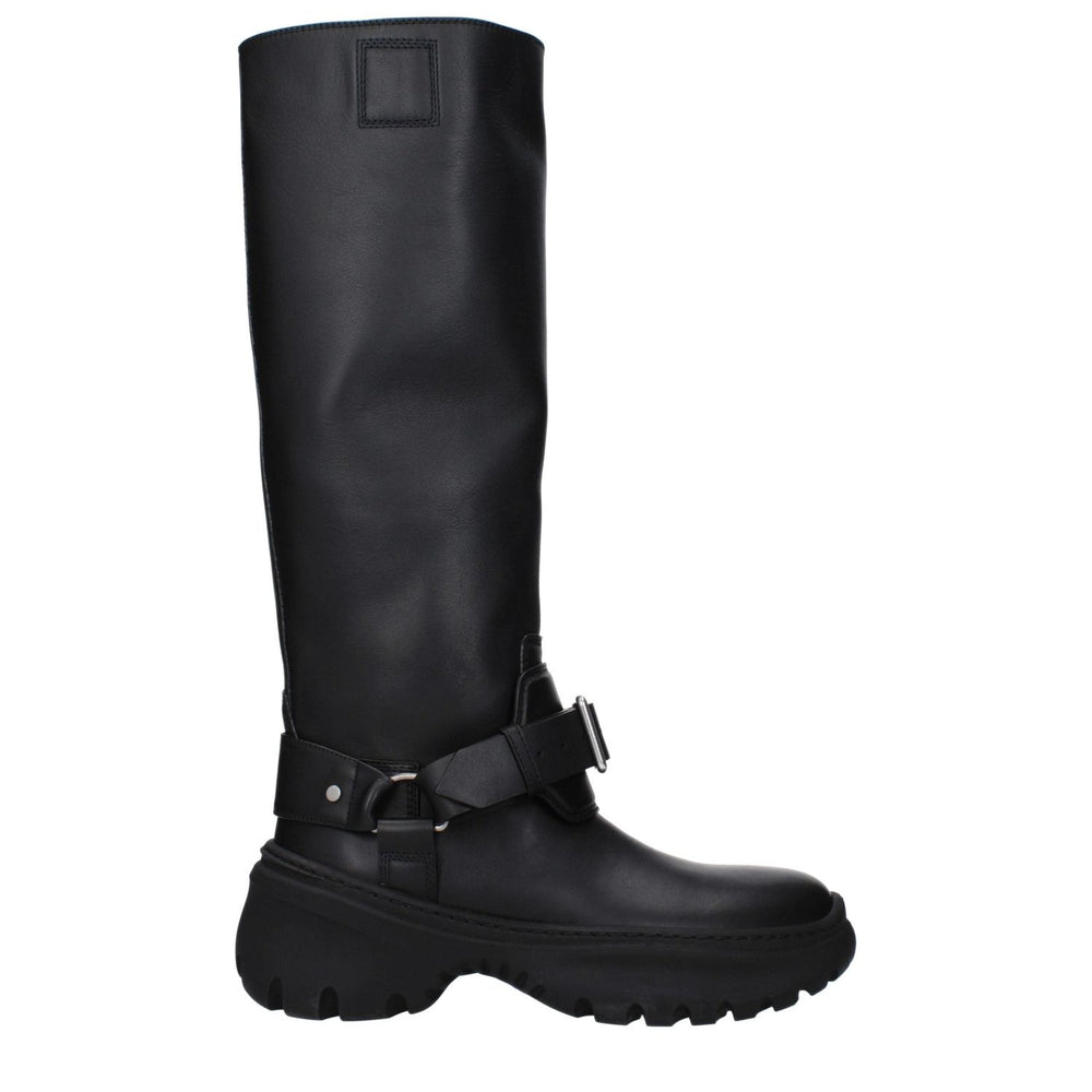 Burberry Black Leather Boots BU-9492853489929-EU36/US6