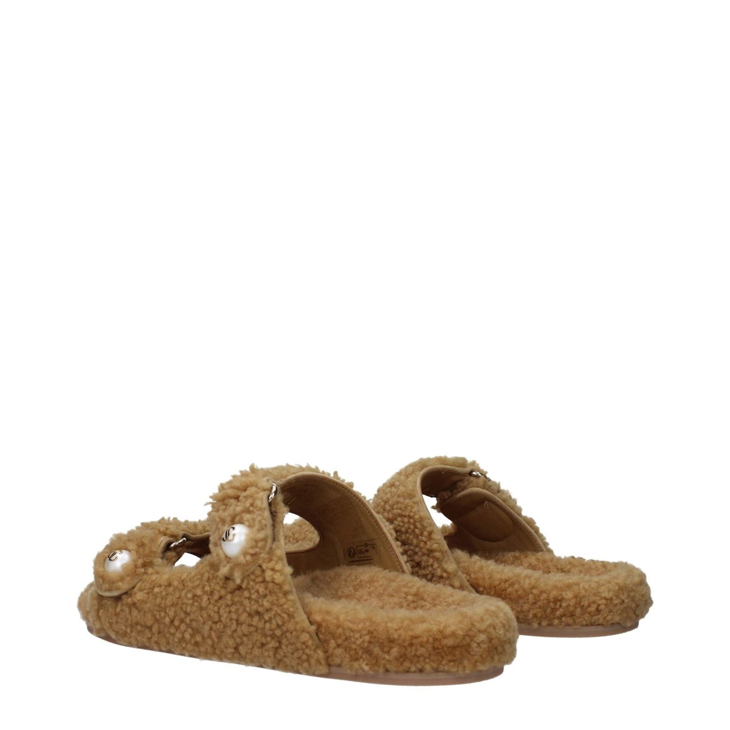 Jimmy Choo Brown Fabric Slippers Sandals JI-10018020819209-EU39/US9