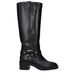 Stuart Weitzman Black Leather High Heel Boots ST-15039028003081-EU36.5/US6.5