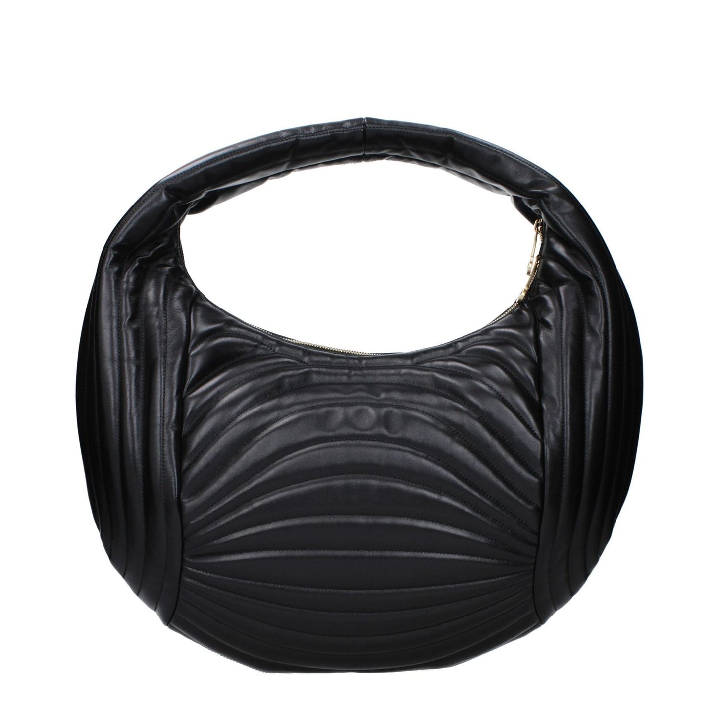 Salvatore Ferragamo Black Leather Handbags SA15073757200649BT