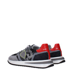 Philippe Model Gray Fabric Sneakers PH-15086930166025-EU40/US7