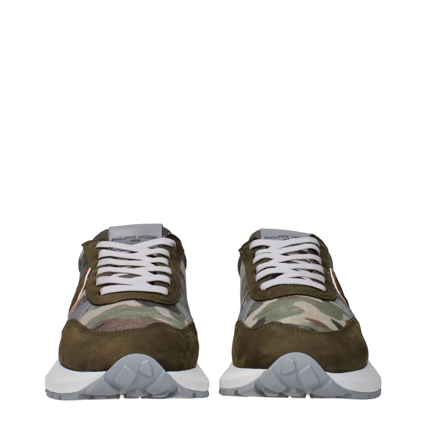 Philippe Model Green Fabric Athletic Sneakers PH-15090085265673-EU41/US8