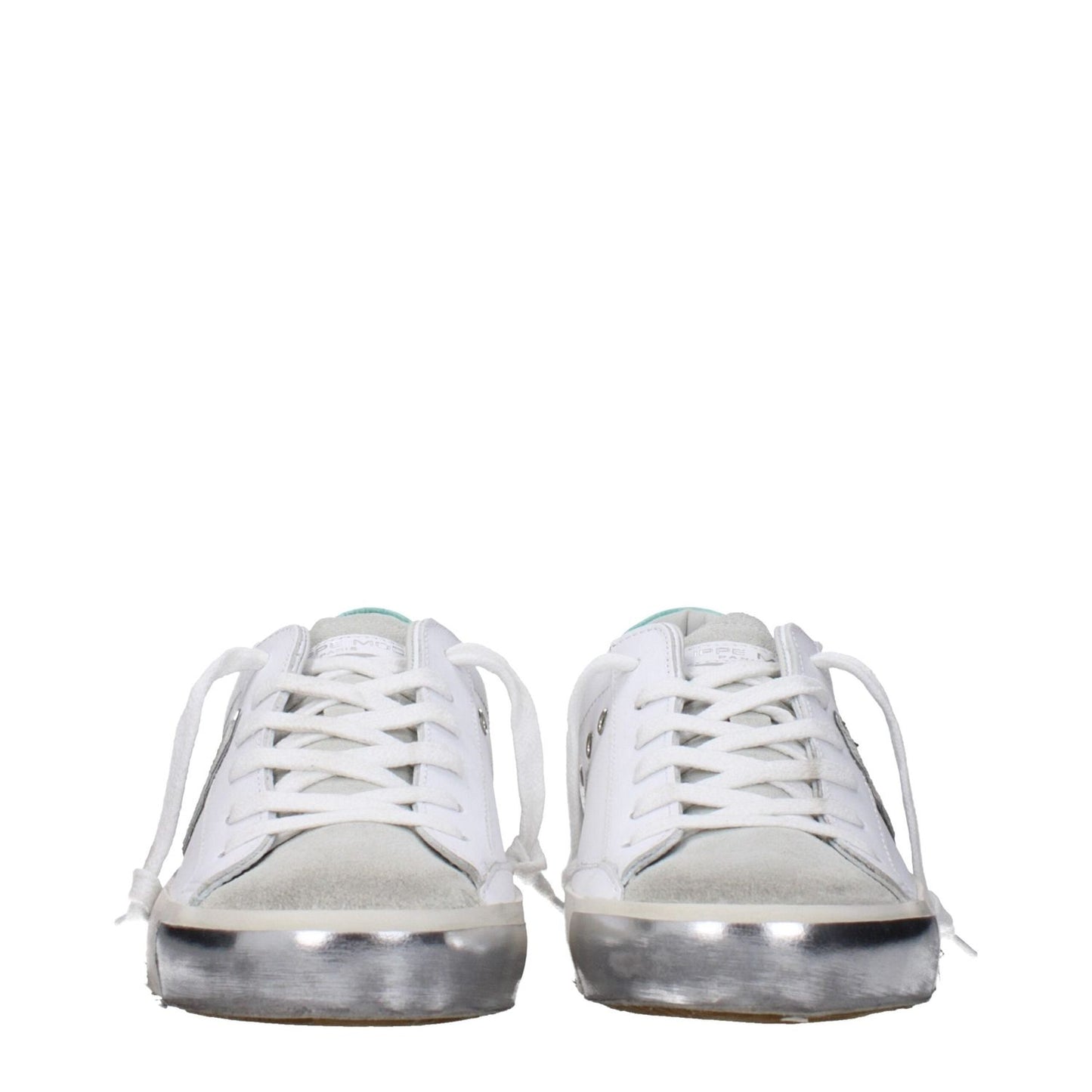 Philippe Model White Leather Low Tops PH-15090372903177-EU40/US10