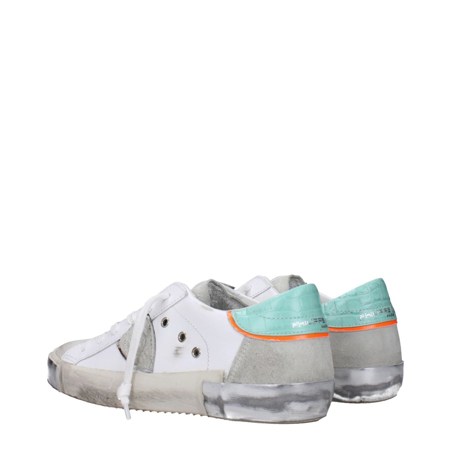 Philippe Model White Leather Low Tops PH-15090372903177-EU40/US10