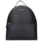 Michael Kors Black Leather Backpacks MI15123811631369BT