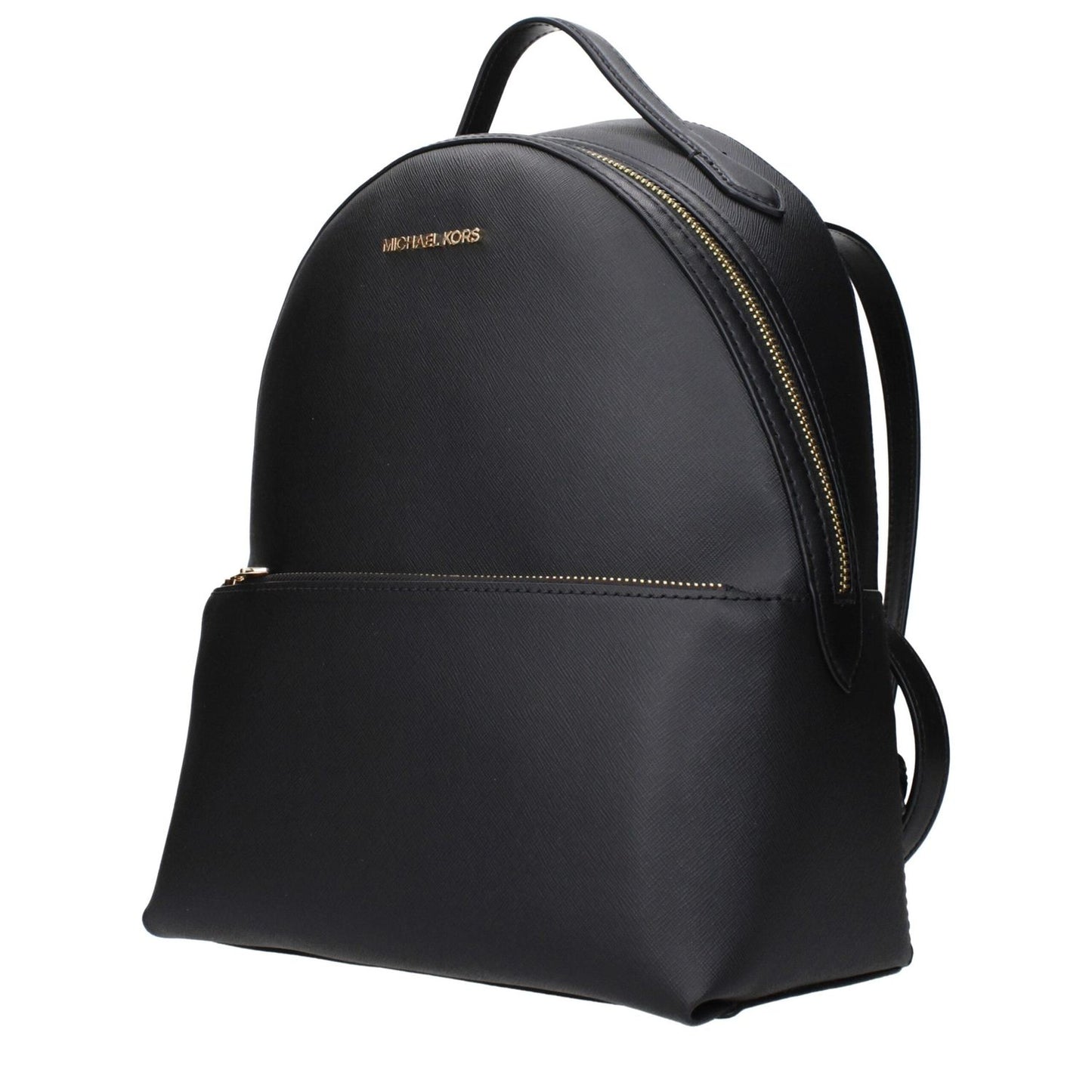Michael Kors Black Leather Backpacks MI15123811631369BT