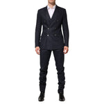 Dolce & Gabbana Dark Blue Double Breasted 2 Piece Suit KOS2365-48