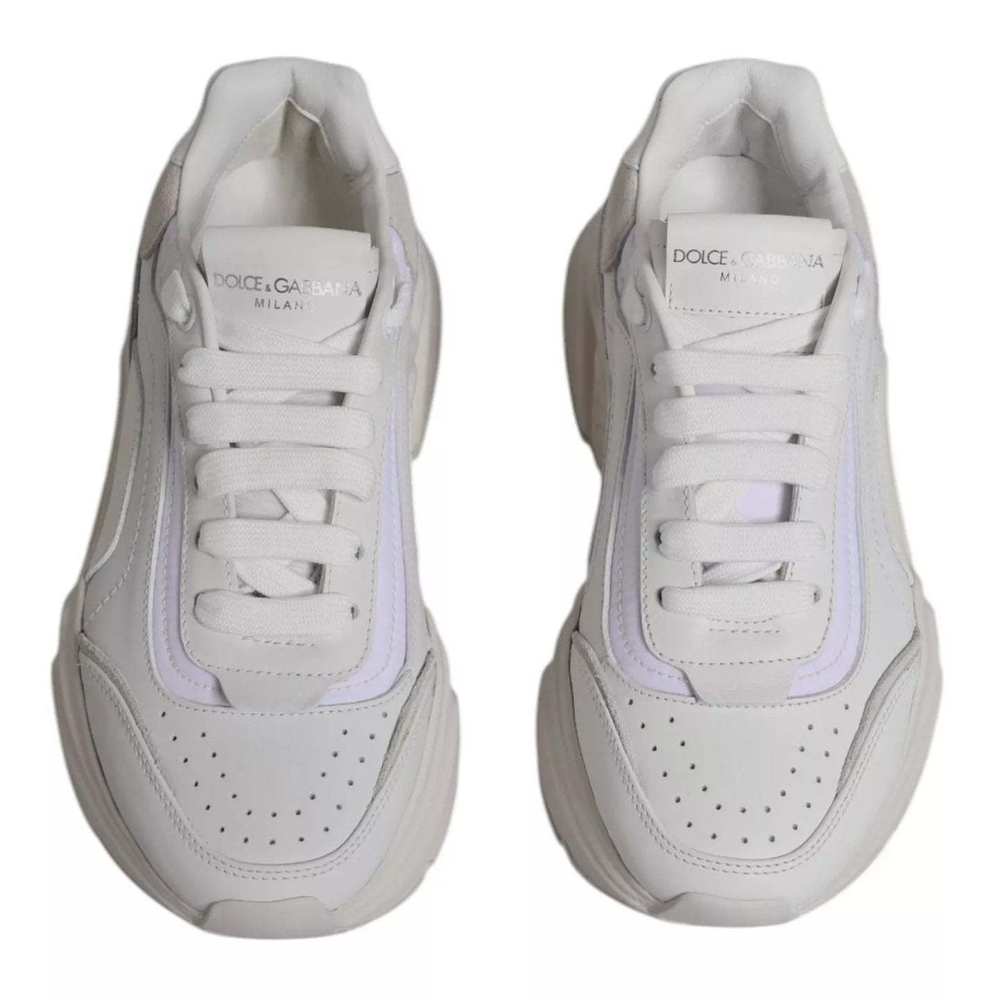 Dolce & Gabbana White Daymaster Low Top Mens Sneakers MV4309-40