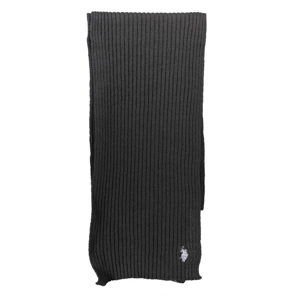 U.S. POLO ASSN. Black Wool Scarf US-8413