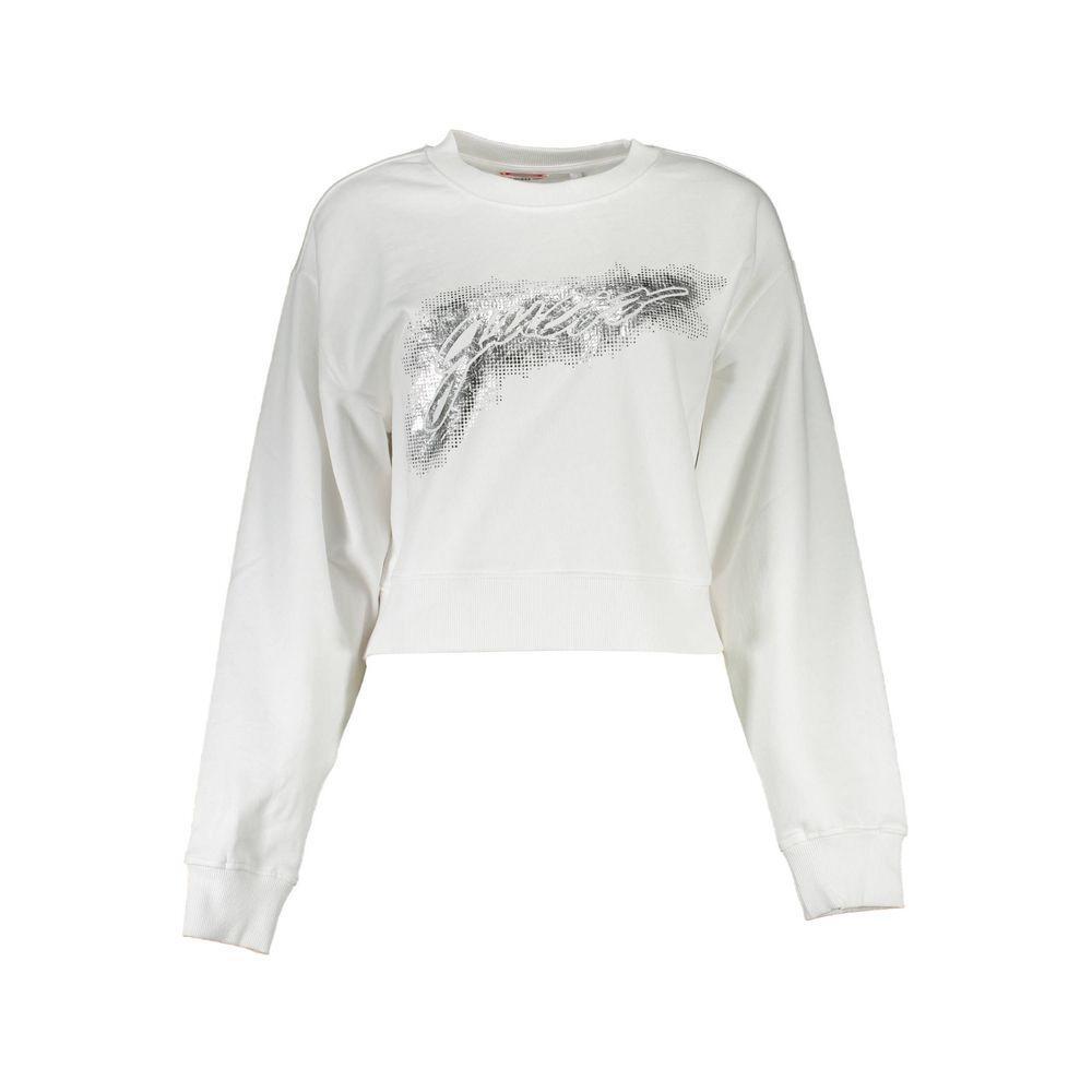 Guess Jeans White Cotton Sweater GU-10208-XXL