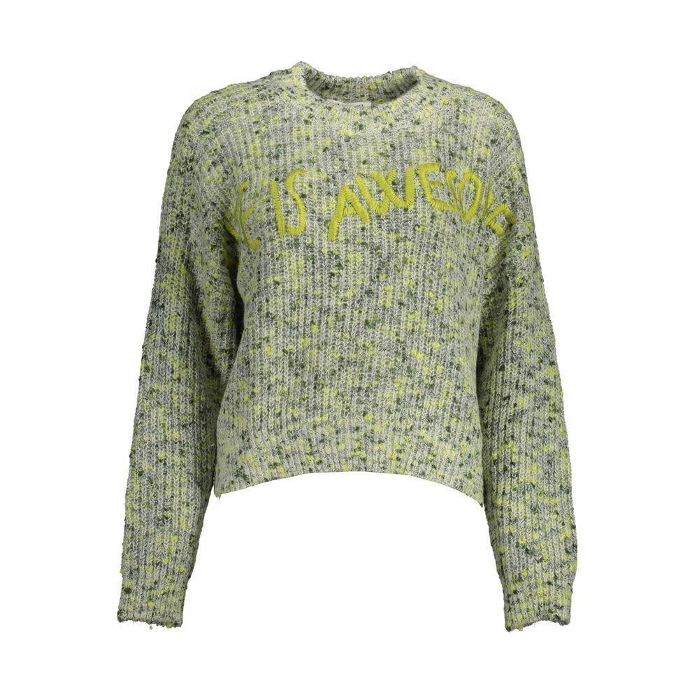 Desigual Green Polyester Sweater DE-14477-M