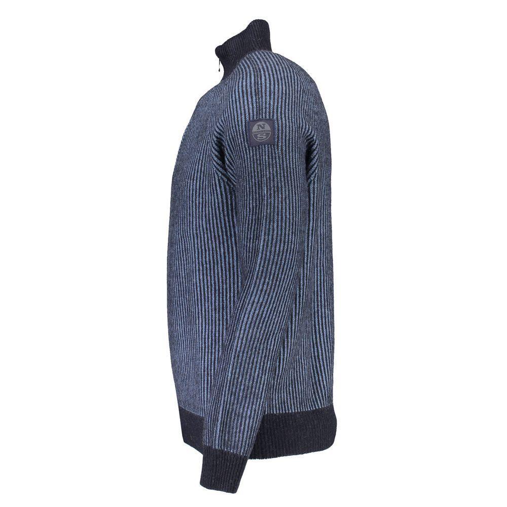 North Sails Blue Wool Sweater NO-16272-XXL