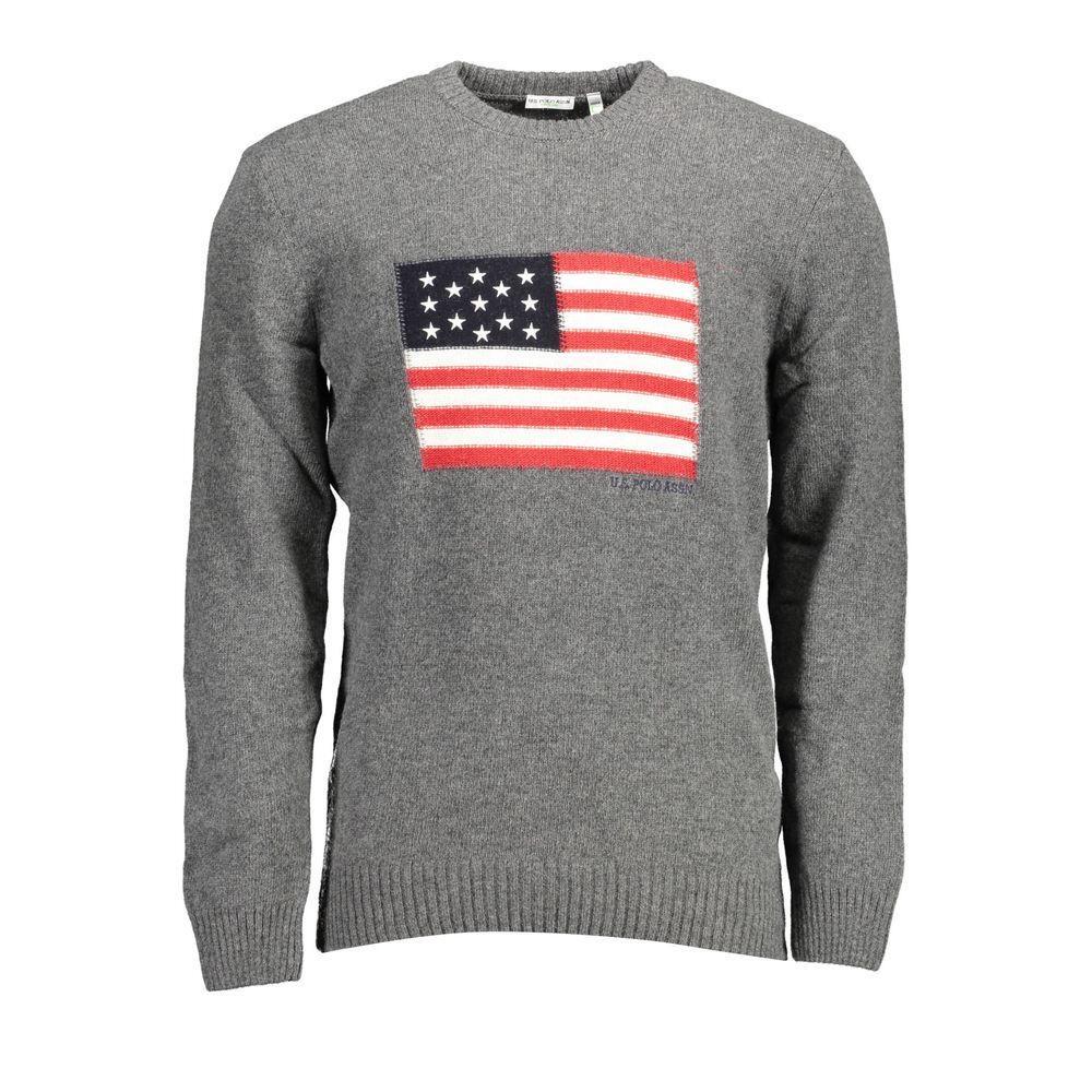 U.S. POLO ASSN. Gray Wool Sweater US-16835-XL