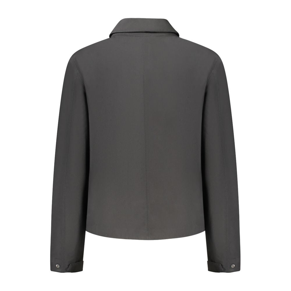K-WAY Black Polyester Jackets & Coat KW-34239-S