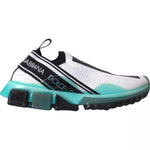 Dolce & Gabbana Black White Blue Slip On Sorrento Sneakers MV4420-40.5
