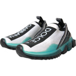 Dolce & Gabbana Black White Blue Slip On Sorrento Sneakers MV4420-40.5