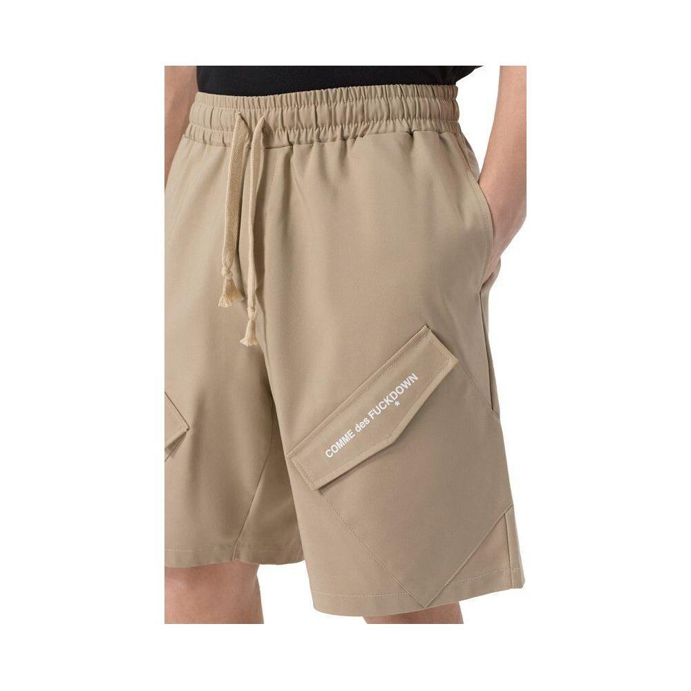 Comme Des Fuckdown Beige Cotton Short CO-15827-L