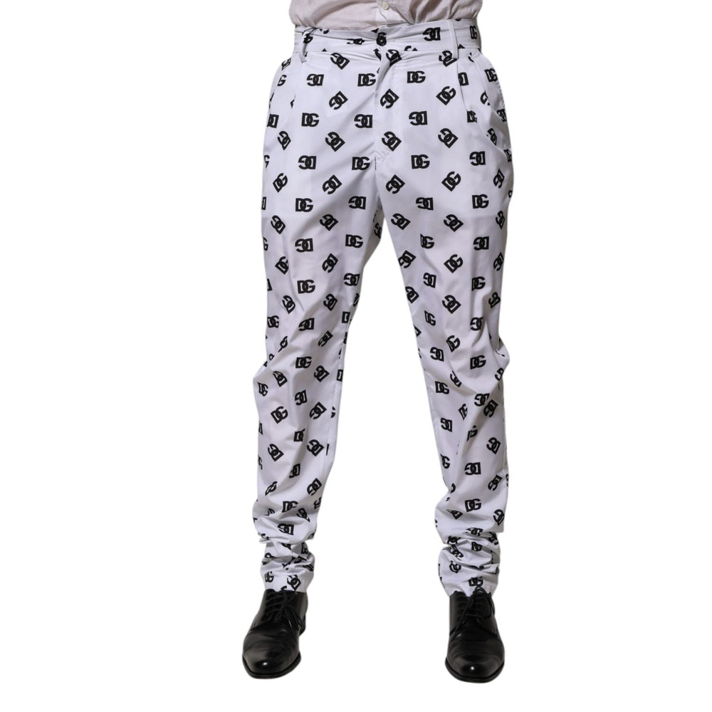 Dolce & Gabbana White Logo Cotton Skinny Denim Trouser Pants PAN76612-48