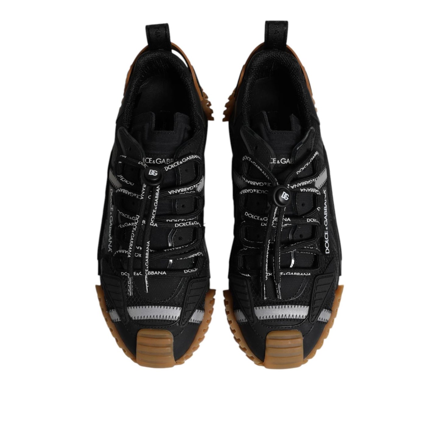Dolce & Gabbana Black NS1 Lace Up Low Top Men Sneakers Shoes MV7871-45
