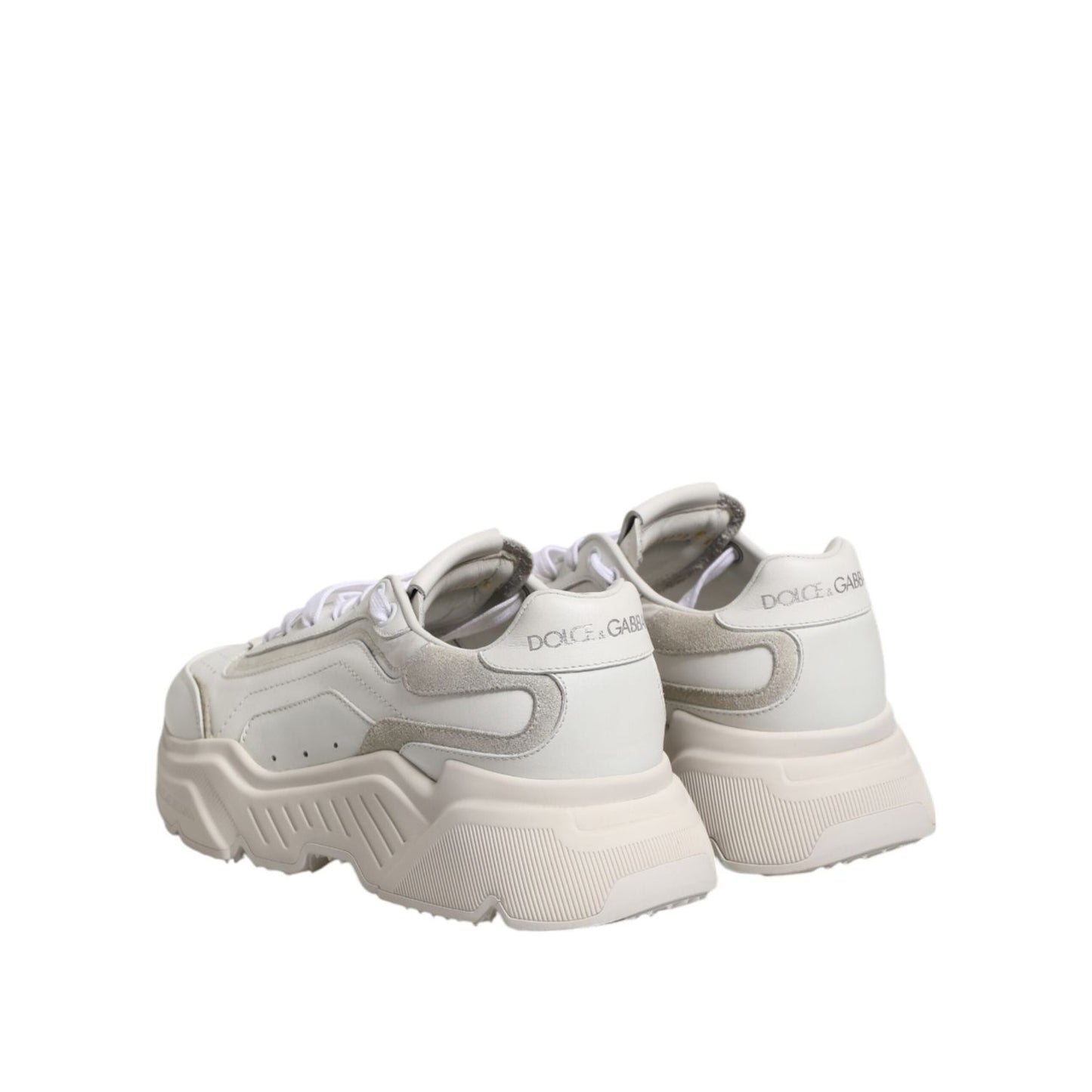 Dolce & Gabbana White Daymaster Low Top Sneakers Shoes LA12737-36.5