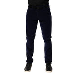 Dolce & Gabbana Navy Blue Cotton Tapered Formal Trouser Pants PAN76646 -54