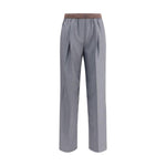 Miu Miu Striped Pants MI-MP1925SOOO174XF0480-IT40 | M