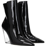 Stuart Weitzman Black Leather Ankle Boots ST-8547258040585-EU37.5/US7.5