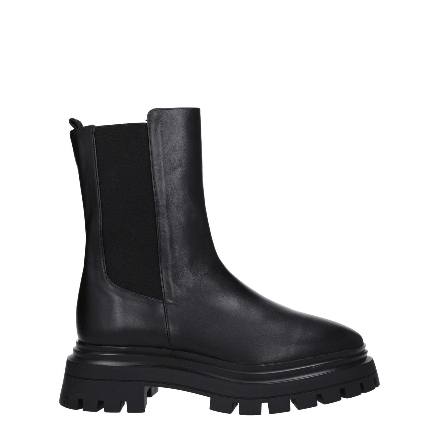 Stuart Weitzman Black Leather Ankle Boots ST-8547447865609-EU39/US9