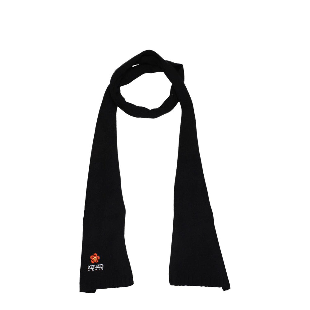Kenzo Black Wool Scarves KE8547458646281BT