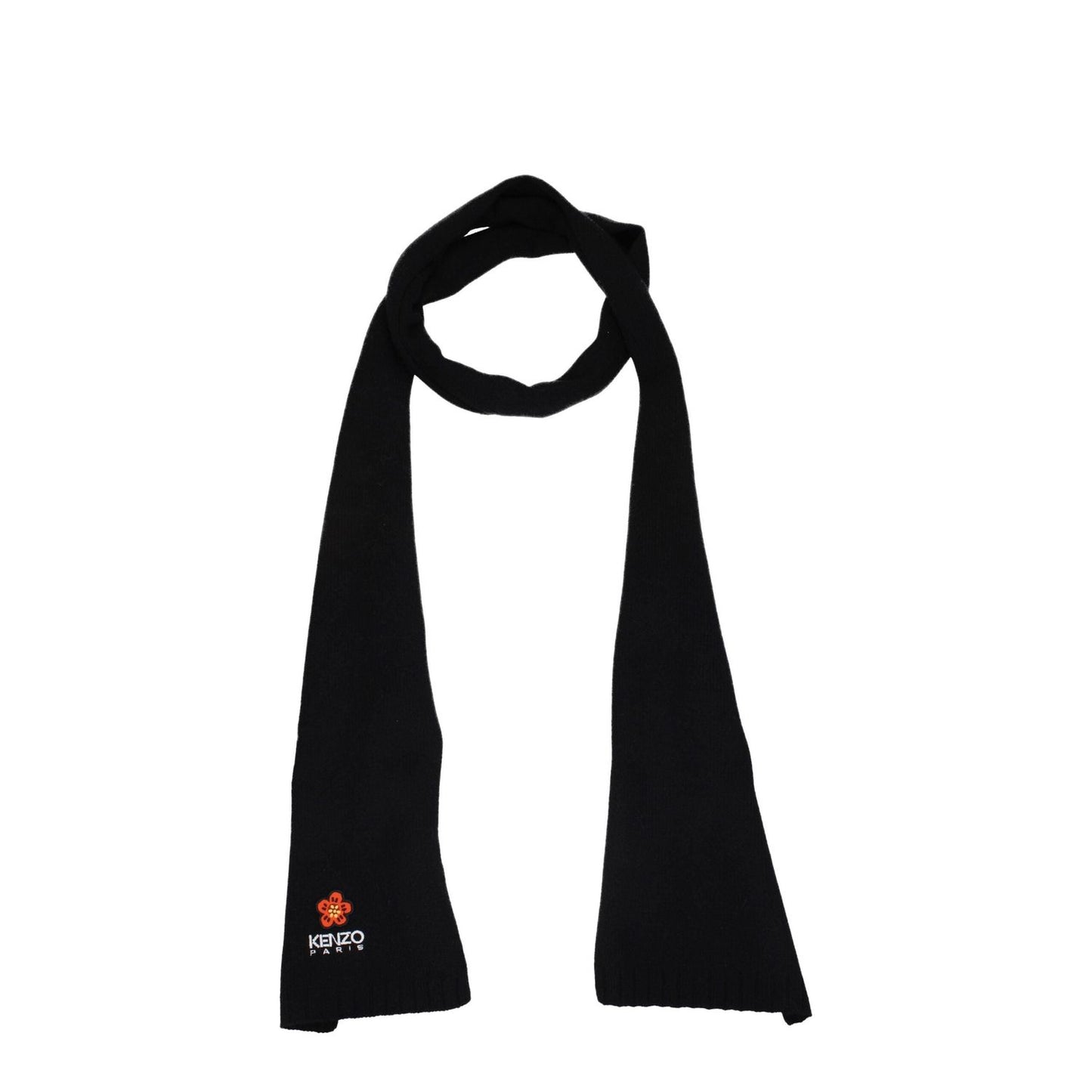 Kenzo Black Wool Scarves KE8547458646281BT