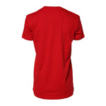 Dolce & Gabbana Red Cotton Short Sleeves Crew Neck Top T-shirt TSH90722-40