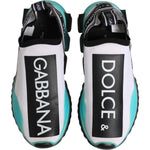Dolce & Gabbana White Sorrento Slip On Low Top Sneakers Shoes LA12780-36