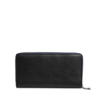 Dolce & Gabbana Black Blue Exotic Leather Men Continental Clutch Wallet BAG4688