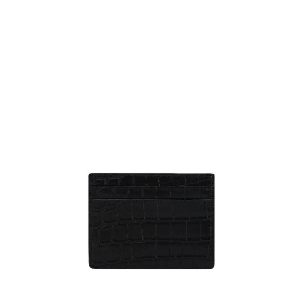 Saint Laurent Black Calf Leather Bos Taurus Wallet