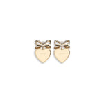 Self-Portrait Heart shaped bow Earrings SE-AW25615EGDGOLD-ONE SIZE
