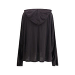 Rick Owens Long hooded T-Shirt RI-RR02E1502JSW09-ONE SIZE