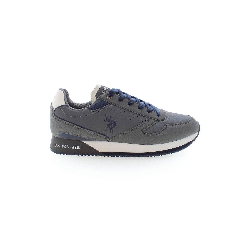 U.S. POLO ASSN. Gray Polyester Sneaker US-15463-EU45/US12