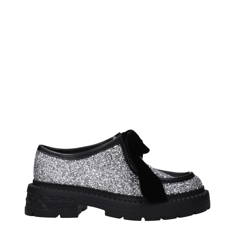 Jimmy Choo Gray Plastic Slip-On Loafers JI-10009468829961-EU38.5/US8.5