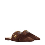 Valentino Garavani Brown Leather Slippers Sandals VA-15269055201545-EU36/US6
